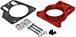 200-512-1 Throttle Body Spacer - Anodized Red, Aluminum, Direct Fit, Sold Individually