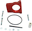 200-520 Throttle Body Spacer - Anodized Red, Aluminum, Direct Fit, Sold Individually