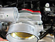 200-543 Throttle Body Spacer - Anodized Red, Aluminum, Direct Fit, Sold individually