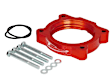 200-585-1 Throttle Body Spacer - Anodized Red, Aluminum, Direct Fit, Sold Individually