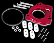 200-589 Throttle Body Spacer - Anodized Red, Aluminum, Direct Fit, Sold Individually