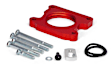 200-589 Throttle Body Spacer - Anodized Red, Aluminum, Direct Fit, Sold Individually