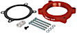 200-606 Throttle Body Spacer - Anodized Red, Aluminum, Direct Fit, Sold Individually