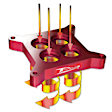 200-606 Throttle Body Spacer - Anodized Red, Aluminum, Direct Fit, Sold Individually