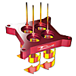 2007 Chevrolet Tahoe - Throttle Body Spacer - Anodized Red, Aluminum, Direct Fit, Sold Individually