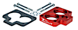 300-560 Throttle Body Spacer - Anodized Red, Aluminum, Direct Fit, Sold Individually