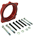 350-532 Throttle Body Spacer - Anodized Red, Aluminum, Direct Fit, Sold Individually