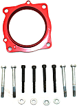 350-532 Throttle Body Spacer - Anodized Red, Aluminum, Direct Fit, Sold Individually