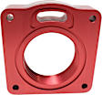 400-507 Throttle Body Spacer - Anodized Red, Aluminum, Direct Fit, Sold Individually