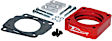 400-591 Throttle Body Spacer - Anodized Red, Aluminum, Direct Fit, Sold Individually