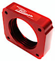 400-591 Throttle Body Spacer - Anodized Red, Aluminum, Direct Fit, Sold Individually