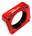 400-591 Throttle Body Spacer - Anodized Red, Aluminum, Direct Fit, Sold Individually