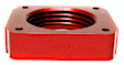 400-591 Throttle Body Spacer - Anodized Red, Aluminum, Direct Fit, Sold Individually