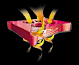 2005 Ford Excursion - Throttle Body Spacer - Anodized Red, Aluminum, Direct Fit, Sold Individually