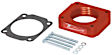 450-613 Throttle Body Spacer - Anodized Red, Aluminum, Direct Fit, Sold Individually