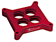 510-502 Throttle Body Spacer - Anodized Red, Aluminum, Direct Fit, Sold Individually