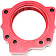 510-537 Throttle Body Spacer - Anodized Red, Aluminum, Direct Fit, Sold Individually