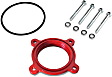 2020 Toyota Tacoma - PowerAid Throttle Body Spacer, Anodized Red Aluminum, Sold Individually