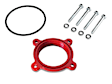510-654 PowerAid Throttle Body Spacer, Anodized Red Aluminum, Sold Individually