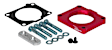 520-505 Throttle Body Spacer - Anodized Red, Aluminum, Direct Fit, Sold Individually