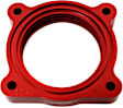 520-605 Throttle Body Spacer - Anodized Red, Aluminum, Direct Fit, Sold Individually