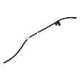 12590590 Oil Dipstick Tube - Black, Steel