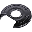 13219213 Rear, Driver Side Brake Dust Shields Black, Steel