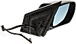 Passenger Side Mirror, Power, Manual Folding, Heated, Paintable, No Signal Light, With memory, No Puddle Light, No Auto-Dimming, No Blind Spot Feature, With Touring Package