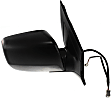 Passenger Side Mirror, Power, Manual Folding, Heated, Paintable, No Signal Light, With memory, No Puddle Light, No Auto-Dimming, No Blind Spot Feature, With Touring Package