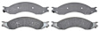2004 Chevrolet C4500 Kodiak - Front or Rear Semi-Metallic Brake Pad Set, With Dual Piston Caliper, 5 Hole Rotor, Except Drum in. Hat Parking Brake, Advantage Series