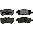 2014 Jeep Compass - Rear Ceramic Brake Pad Set, FWD, with 10.313in Diameter Rotor, Advantage Series