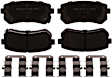 14D1157CHF1 Rear Advantage Series Ceramic Brake Pad Set