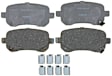 2010 Dodge Grand Caravan - Rear Ceramic Brake Pad Set, Advantage Series