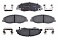 2012 Cadillac CTS - Front Ceramic Brake Pad Set, 3.6L 6Cyl, 2nd Generation; Gm Brake Code Je5; Oe Equipped With Ceramic Pads, Silver Series
