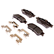 2011 Chevrolet Caprice - Rear Ceramic Brake Pad Set, 6.0L 8Cyl, With Police Package, Silver Series