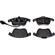 2014 Volkswagen Passat - Front Semi-metallic Brake Pad Set, FWD, OE Pad Material is Semi-Metallic, Advantage Series