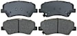 2016 Hyundai Veloster - Front Ceramic Brake Pad Set, Naturally Aspirated, FWD, To 1/26/2015, Advantage Series