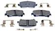 14D1806CHF1 Rear Silver Series Ceramic Brake Pad Set