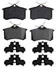 14D340AMH Rear Advantage Series Semi-metallic Brake Pad Set