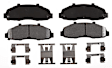 14D679CHF1 Front Silver Series Ceramic Brake Pad Set