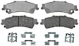 2003 Chevrolet Silverado 1500 - Rear Ceramic Brake Pad Set, 4.8L 8Cyl, Single Piston Caliper, Advantage Series
