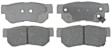 2008 Hyundai Elantra - Rear Ceramic Brake Pad Set, Advantage Series