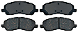 2007 Dodge Caliber - Brake Pad Set, With Front Disc, With Rear Disc, AWD, Oe Equipped With Ceramic Pads, Advantage Series