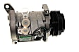 2005 GMC Sierra 1500 - A/C Compressor, Except Rear Auxiliary A/C(C69), With Clutch, 4-Groove Pulley, 8 Cyl 6.0L, GM Original Equipment Series