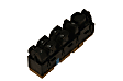 15883323 Front, Driver Side GM Original Equipment Series Window Switch Black