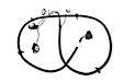 16531402 OE Replacement Series Tail Light Wiring Harness - Direct Fit, Sold Individually