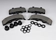 1999 GMC Yukon - Front Organic Brake Pad Set, 5.7L 8Cyl, RWD, Except Police Pkg.(Z56), Chas. Performance Pkg.(Z60), OES/OE Service Series