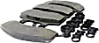 1999 GMC Yukon - Front Organic Brake Pad Set, 5.7L 8Cyl, RWD, Except Police Pkg.(Z56), Chas. Performance Pkg.(Z60), OES/OE Service Series