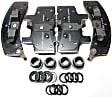 1999 GMC Yukon - Front Organic Brake Pad Set, 5.7L 8Cyl, RWD, Except Police Pkg.(Z56), Chas. Performance Pkg.(Z60), OES/OE Service Series