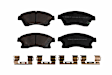 2016 Chevrolet Cruze Limited - Front Semi-metallic Brake Pad Set, FWD, FRONT & REAR DISC BRAKES With ABS(J67),15' FRT DISC/RR DRUM ANTI-LOCK BRAKES(J93), GM Original Equipment Series